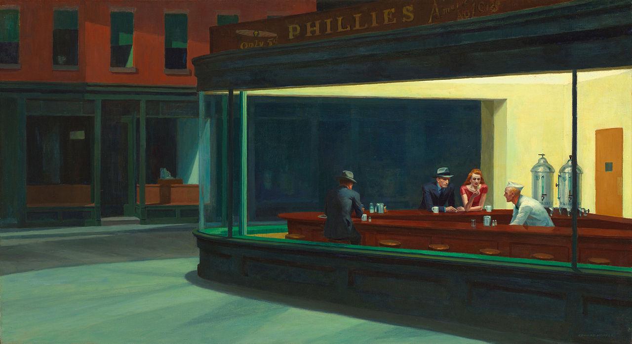 Nighthawks by Edward Hopper. 1942.