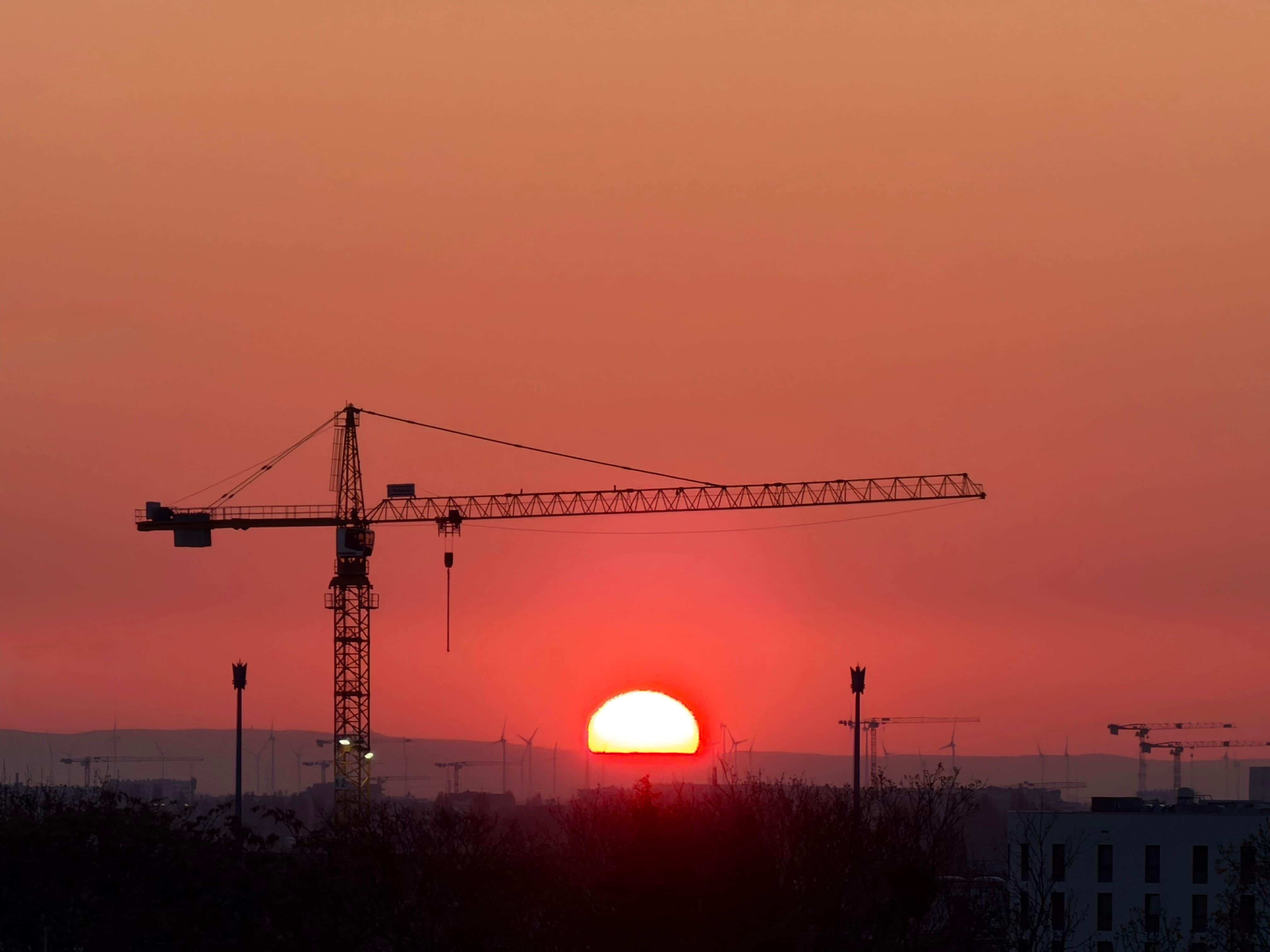 Sun rising in Vienna