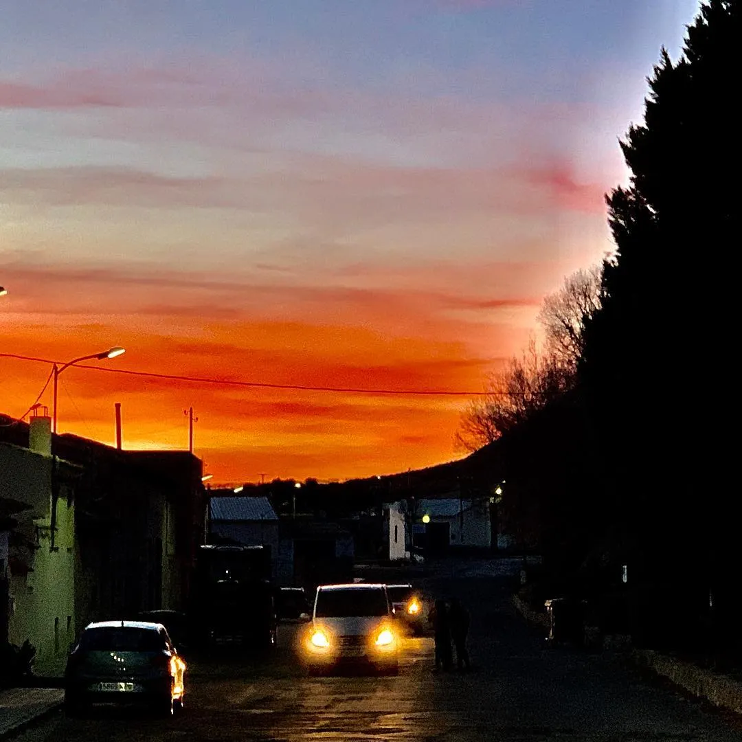 Crimson sunset