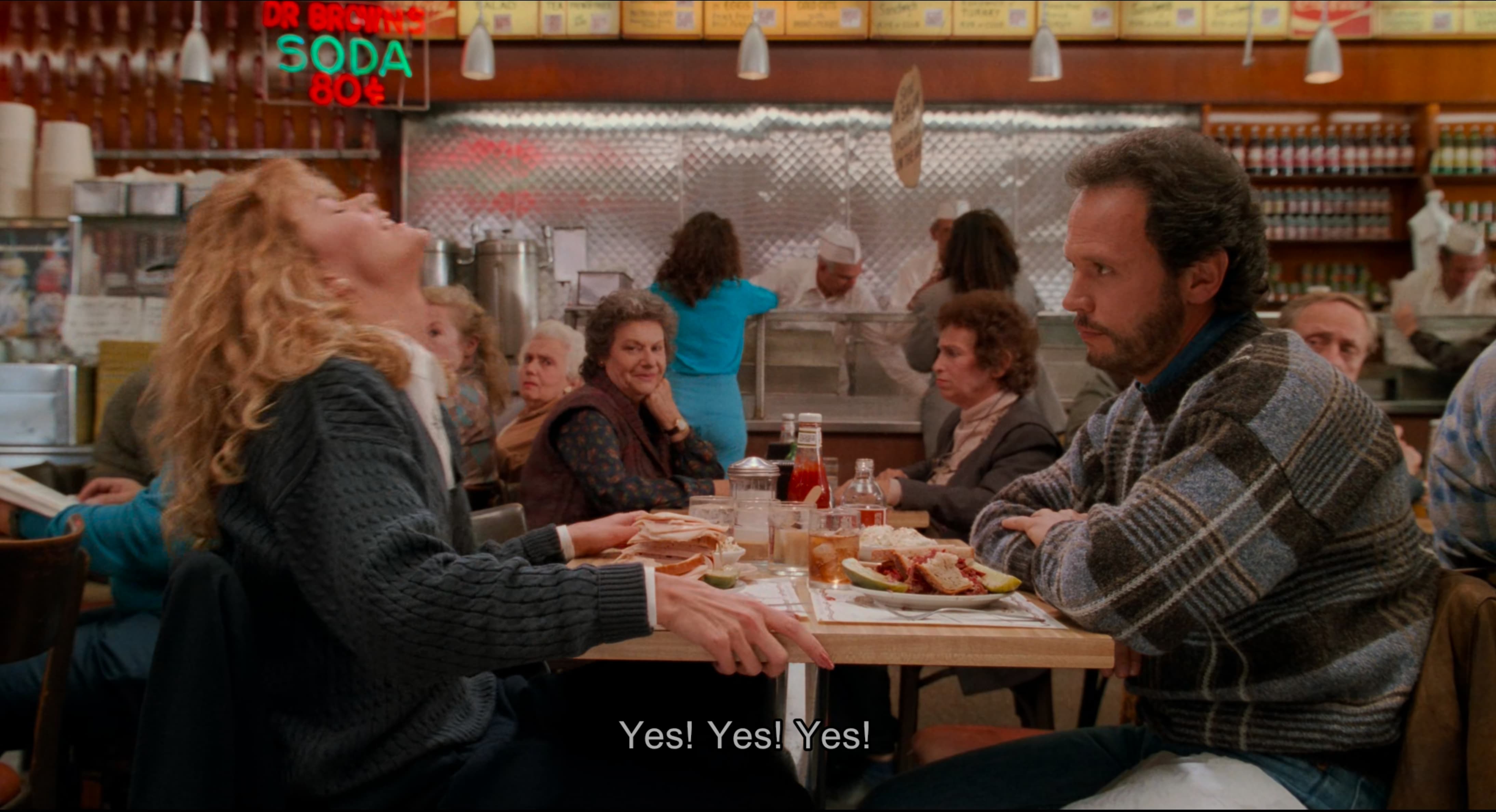 Restaurant scene from 'When Harry Met Sally'